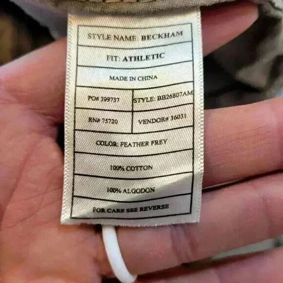 Buckle Black Men's Tan Cotton Athletic Fit Beckham Chino Shorts - Picture 6 of 14